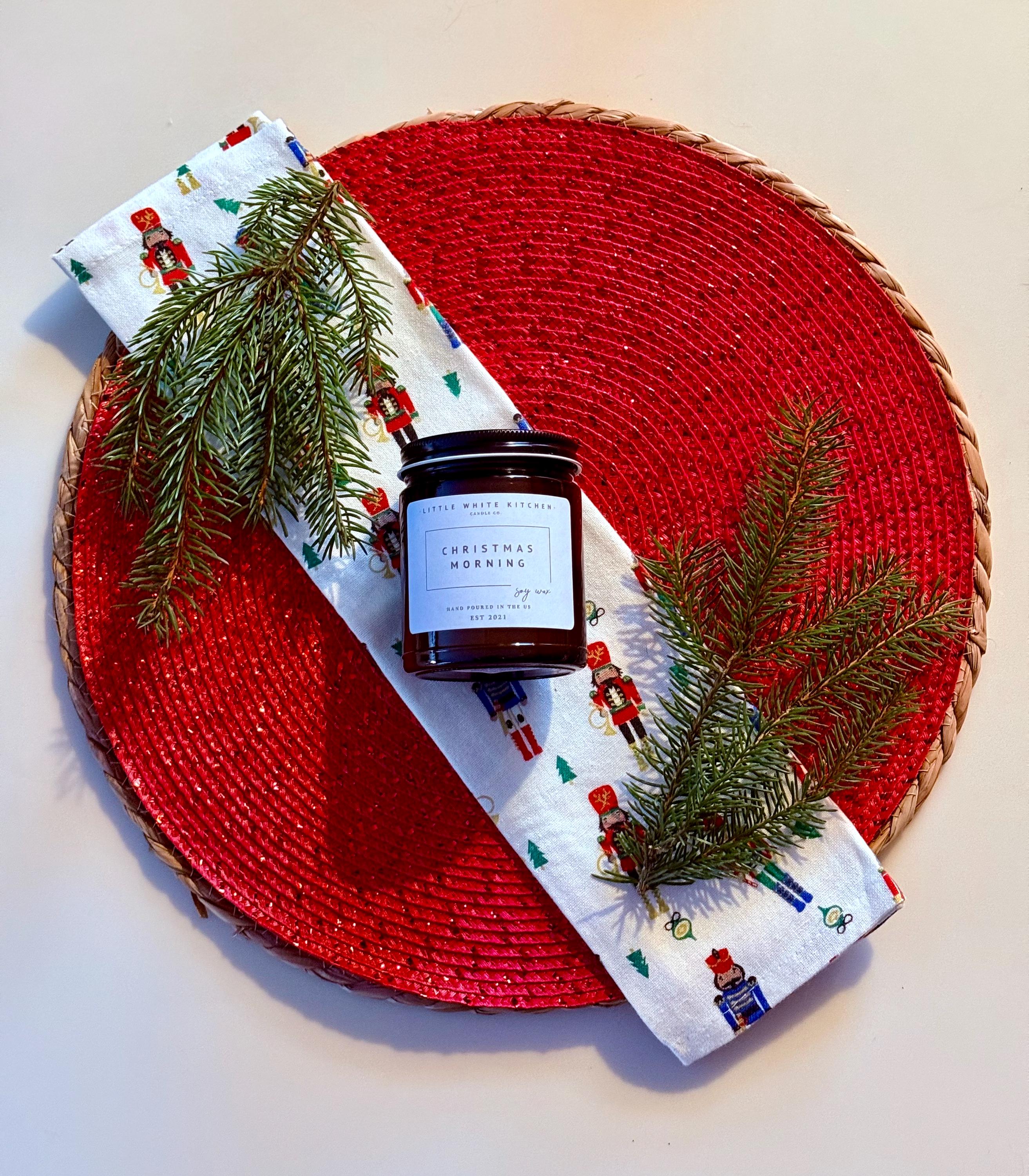 Christmas Morning Soy Candle | Wood Wick, Pine, Cinnamon, Vanilla