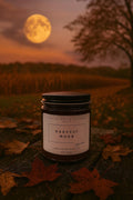Harvest Moon Wooden Wick Soy Candle | Spiced Pumpkin, Vanilla