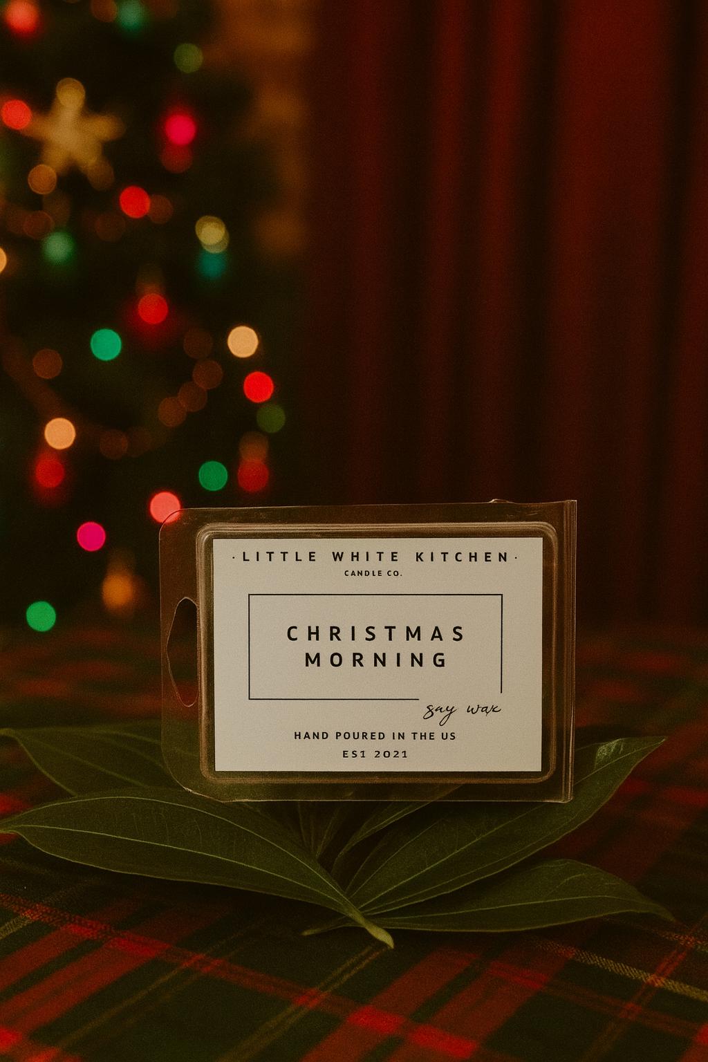 Christmas Morning Soy Candle | Wood Wick, Pine, Cinnamon, Vanilla