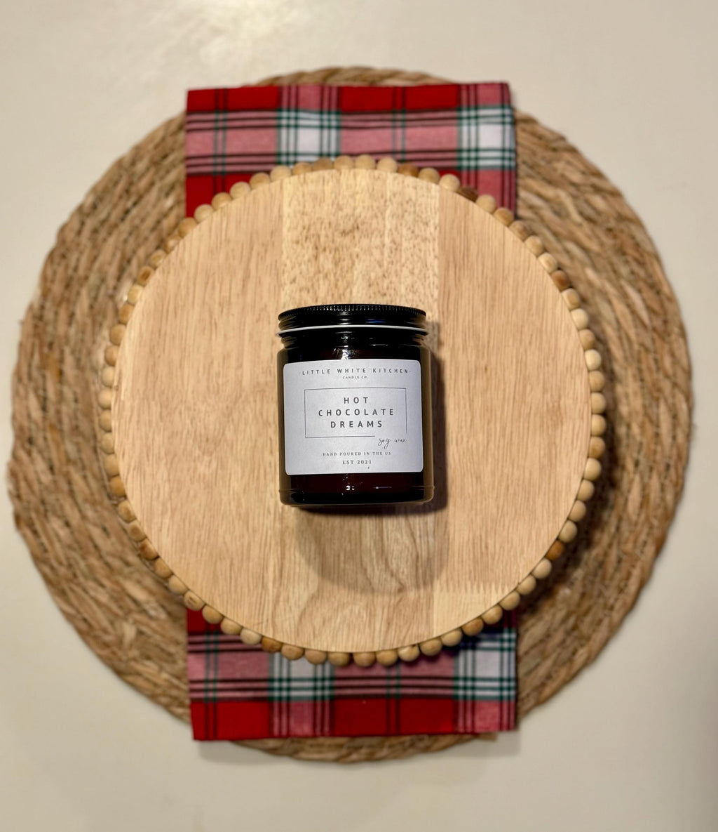 Hot Chocolate Dreams Scented Soy Candle, Wood Wick