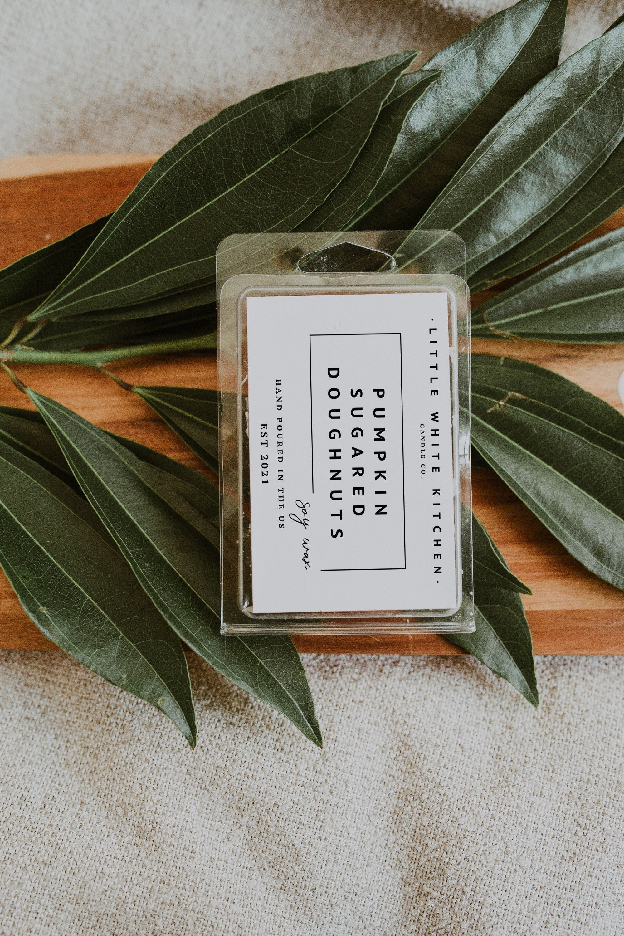 Pumpkin Doughnut Soy Candle | Wooden Wick, Amber Jar