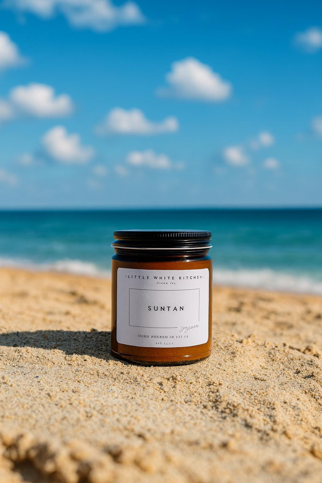 Suntan Soy Candle | Tropical Coconut, Woodwick, 8oz
