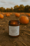 Caramel Pumpkin Swirl Soy Candle | Wooden Wick, Autumn Scent