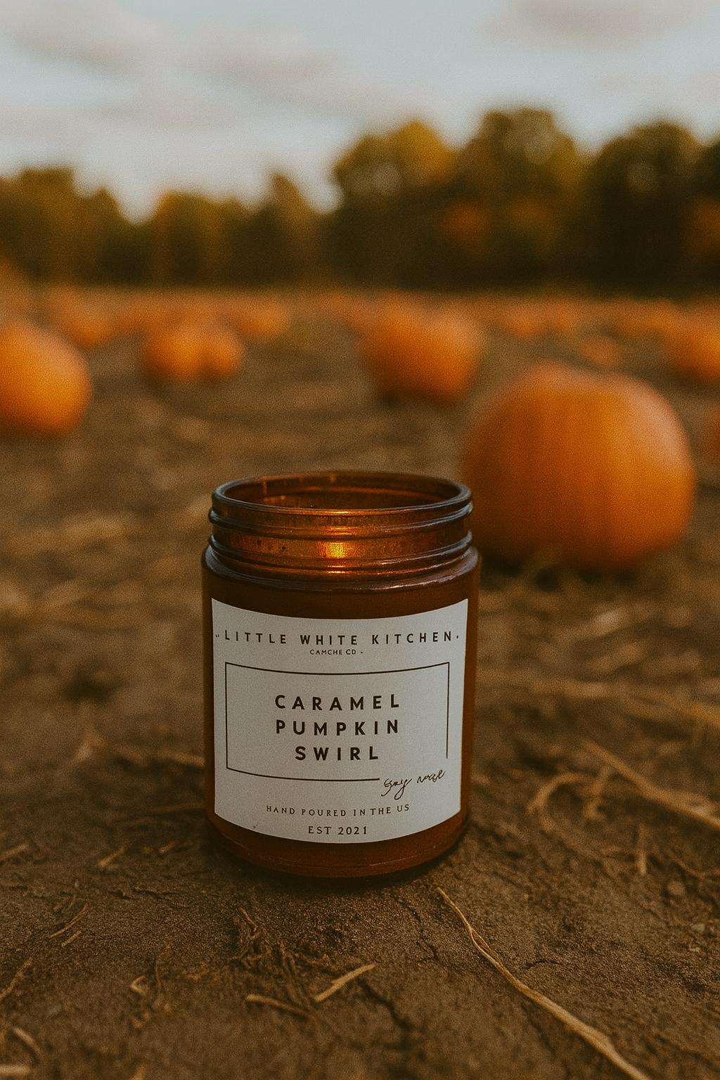 Caramel Pumpkin Swirl Soy Candle | Wooden Wick, Autumn Scent