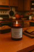 Cinnamon Pumpkin Bread Soy Candle | Wooden Wick, Fall Scent