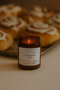 Cinnamon Bun Scented Candle | Wooden Wick Soy Candle