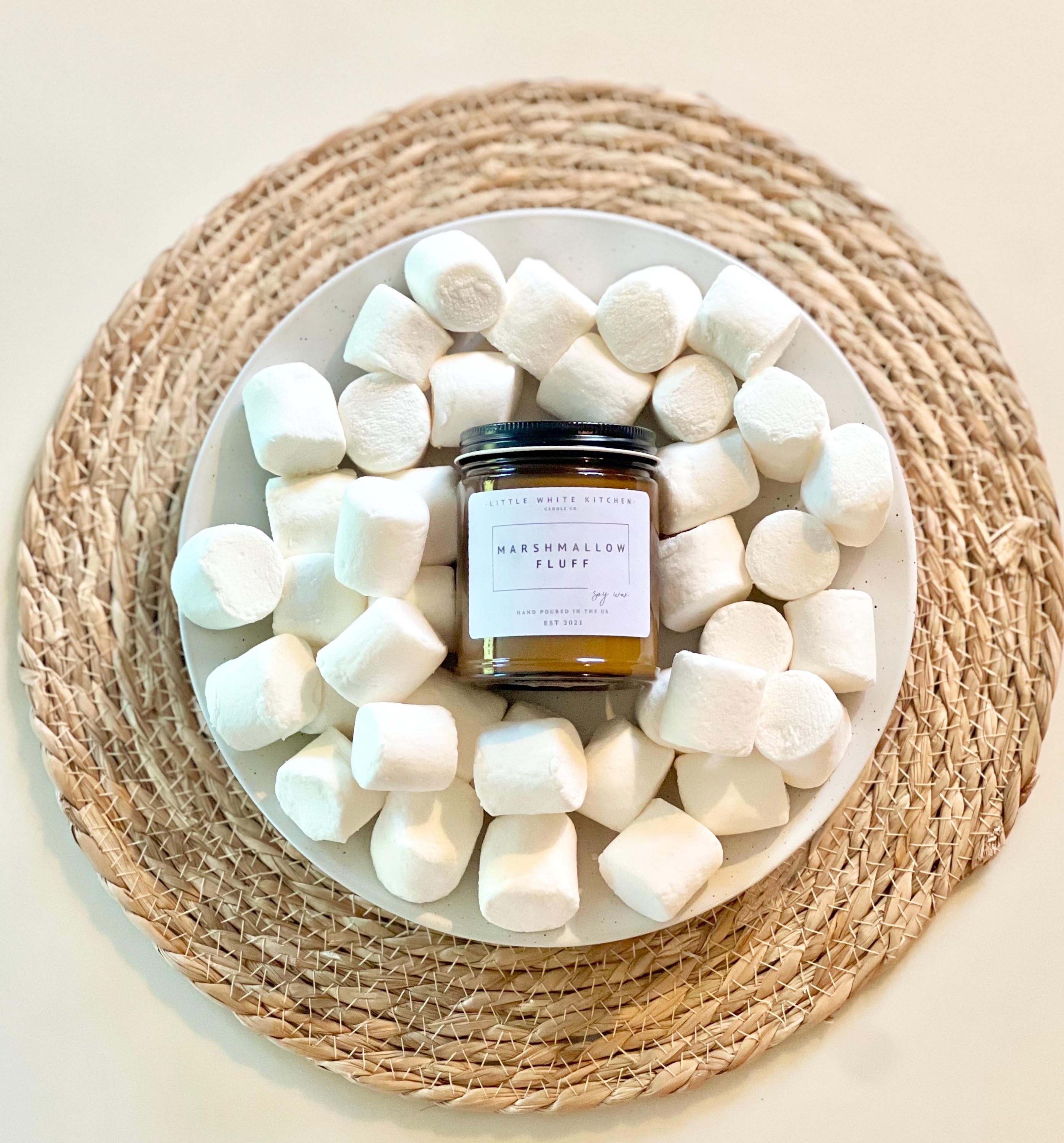 Marshmallow Fluff Soy Candle | Wooden Wick, Sweet Scent