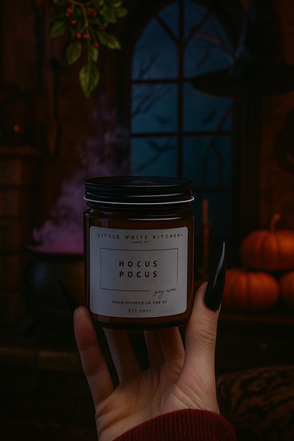 Hocus Pocus Soy Candle | Spiced Pumpkin, Smoky Woods, Vanilla
